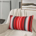 thumbnail image 5 of Salouo Red Black and White Serape Blanket Stripes Print Print Pillow Case Cover,Wrinkle-Free Bed Pillow Cover Pack of 1 Home Decor Fade-Resistant and Stain-Resistant ,Pillows Not Included-14"x20", 5 of 6