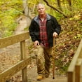 thumbnail image 4 of Brazos Handcrafted Wood Walking Cane, Twisted Oak, Traditional Style Handle, for Men & Women, Brown, 37", 4 of 5