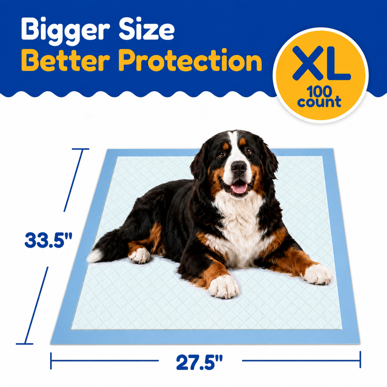 Powools Puppy Pads, X-Large 33.5" x 27.5", 100 Count photo 6