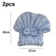 thumbnail image 2 of Paquete de 2 gorros de microfibra para secar el cabello, suaves y ultraabsorbentes, 2 of 5