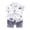 Z290-White, variant on YUEHUA Boys 2 Piece Summer Outfit Size 14 Slim Fit Elastic Waist Shorts Train Pattern Soft Lightweight Fabric Crewneck Tops Tees Shorts Sets Boy's 2 Piece Outfits
