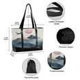 thumbnail image 2 of FORMRS Laptop Tote Bag for Women with 15.6" Computer Compartments Handbag, Art Mountains, 2 of 7