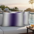 thumbnail image 6 of Outdoor Waterproof Pillow Covers Modern Minimalist Art Purple Grey Decorative Throw Pillow Protectors,Pillowcase Cushion Cases for Patio Sofa Garden Couch,20x12in,Pack of 2, 6 of 14