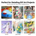 thumbnail image 4 of Arrtx 30 Colors Acrylic Paint Pens for Rock Painting, Extra Brush Tip, Water Based Paint Markers for Stone, Craft DIY, Easter Egg, Wood, Glass and More, 4 of 9