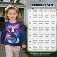 thumbnail image 6 of Yuyamidu Galaxy Dragon Sweatshirt Toddler Girl 1T 2T Crewneck Ruffle Long Sleeve Top Cute Graphic Pullover Sweatshirts Casual Fall Outfits Lightweight Soft Workout Everyday Clothes, 6 of 8