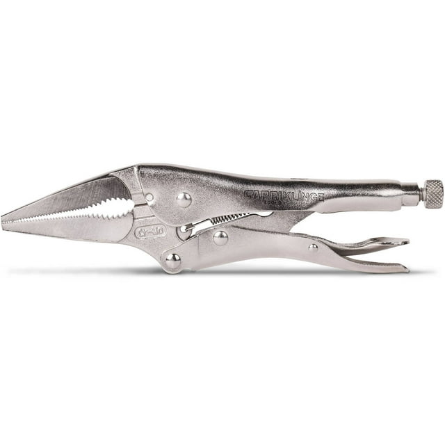 Capri Tools Klinge 9" Long Nose Locking Pliers with Wire Cutter