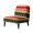 Candy Cane Snowflake Pattern, variant on HELLHERO Skull and Sunflower Pattern Accent Chair Cover Protector, Dustproof Stain Resistant Armless Accent Chair Washable Cover for Hotel Dining Room