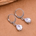 thumbnail image 3 of Opolski Women Teardrop Cubic Zirconia Dangle Hoop Earrings Wedding Party Jewelry Gift, 3 of 8