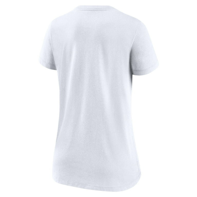 Women's Nike White Miami Marlins City Connect Tri-Blend V-Neck T-Shirt 