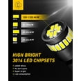 thumbnail image 3 of 194 Bombillas LED 168 175 2825 W5W T10 24-SMD 3014 Chipsets 6000K Blanco para Auto Domo Mapa Puerta Dash Instrumento Matrícula Luces 2pcs esquí esquí Gafas de esquí, 3 of 5