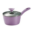 thumbnail image 2 of Tramontina Solara 14-Piece Aluminum Ceramic Nonstick Cookware Set with Utensils & Glass Lids, Induction-Ready, Oven & Dishwasher Safe - Purple, 2 of 15