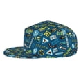 thumbnail image 3 of Daiia Modern Excavator print Flat Bill Hats Flat Brim Trucker Cap Baseball Cap Adjustable Classic Low Profile Hat Unconstructed Plain Cap, 3 of 9