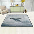 thumbnail image 3 of Area Rugs 72"x48" Indoor Non-Slip Wear Resistant Floor Mats Soft Large Carpets for Living Room Bedroom Home Decor Washable Rug Whales Leap Out Of The Sea, 3 of 7