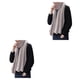 thumbnail image 2 of Jumpingount Bufandas femeninas Cachemira-como Mulitcolor 200 * 30 cm Invierno Cálido Mantón Envuelve Sólido Pañuelo de moda Regalo de Caqui 2piezas, 2 of 6