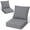 Light Gray, variant on Crestlive Sunbrella 5.5" Outdoor Cushion for Patio Furniture Set of 2, 24 x 24, Waterproof and Fade-Resistant Deep Seat Cushions for Chair, Wicker Sofa and Couch, Antique Beige