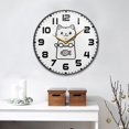 thumbnail image 2 of Yayeee Wall Clock for Living Room 9.5 inch Battery Operated Round with Holder, Cute Chubby Cat, 2 of 7