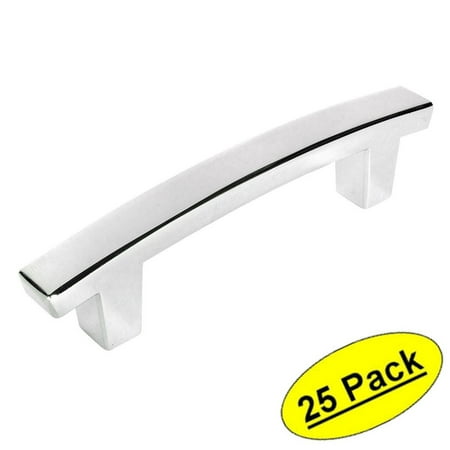 Chrome Contemporary Handle Pulls Cabinet Cosmas 5235CH Polished Chrome Contemporary Cabinet Hardware Handle Pull - 3