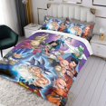 thumbnail image 3 of Dragon Ball Conjunto de sábanas temático, trío de piezas, cómodo y amigable con la piel, diseño único, regalo de decoración para el hogar para familiares, amigos y fans,135cm *200cm, 3 of 6