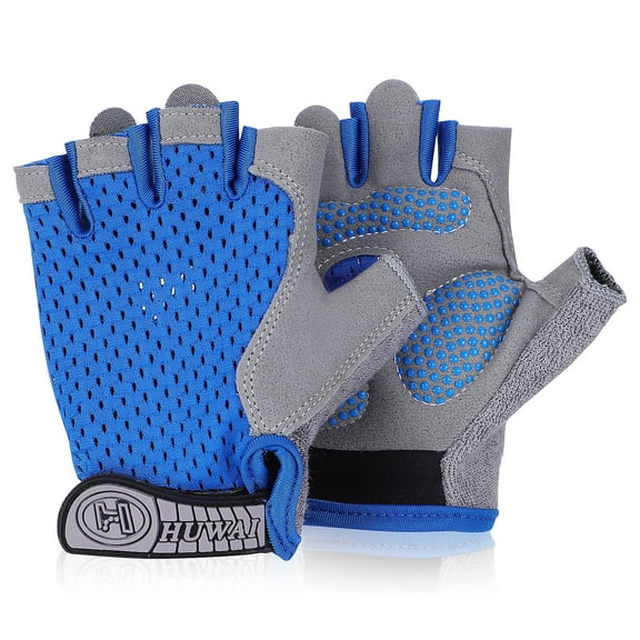 OUNONA Kids Protective Padded Cycling Gloves for Boys Outdoor Riding Safety Gear