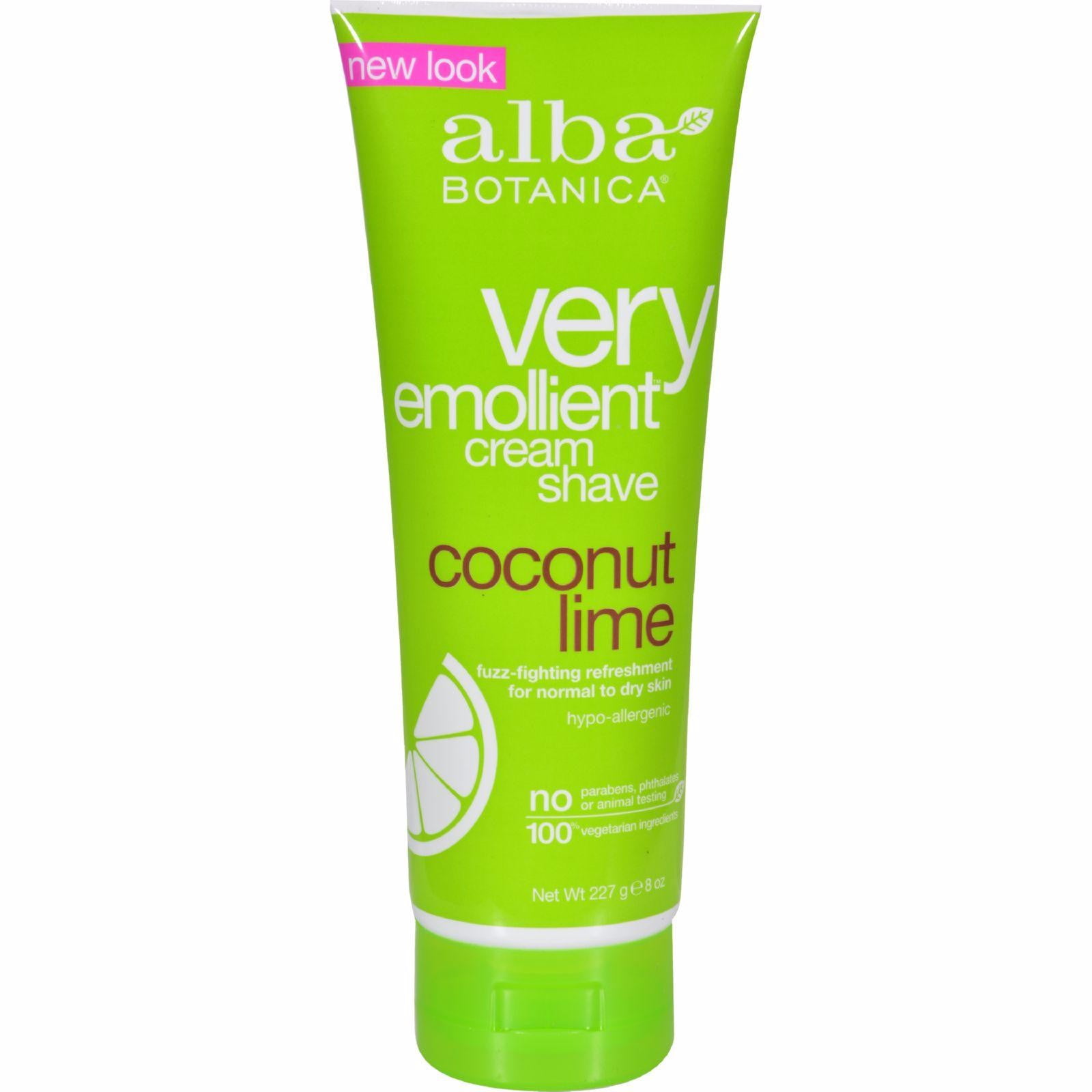 Alba Botanica Moisturizing Cream Shave For Men And Women Coconut Lime