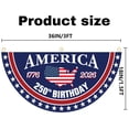 thumbnail image 2 of 250 year anniversary Birthday Bunting Flag, Patriotic USA Anniversary Fan Banner 1776-2026, 2x4 FT, Navy Blue Red White, with Brass Grommets 2 Pack, 2 of 8