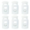 thumbnail image 7 of Unique Bargains Cord Lock Stopper End Spring Toggle Fastener Slider Organizers White Spring Loaded Designed 6Pcs, 7 of 7