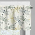 thumbnail image 5 of Ambesonne Dragonfly Valance & Curtain, Exotic Wildlife Fauna, 55"x36", Reseda Green Mustard, 5 of 6