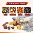 thumbnail image 5 of BELLE KR® Mylar Bags for Food Storage- Pack Of 100 (30 Pieces 4"x6" and 5"x8" and 40 Pieces 6"x9") Resealable Mylar Ziplock Bag with 7.5mil Thickness with Labels, 5 of 5