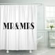 thumbnail image 1 of ABPHQTO Mr Wedding Letras escritas a mano Mister y para cortina de ducha de poliéster tradicional 152x180 cm ABPHQTO PKNMT60x72Shower-1928, 1 of 2