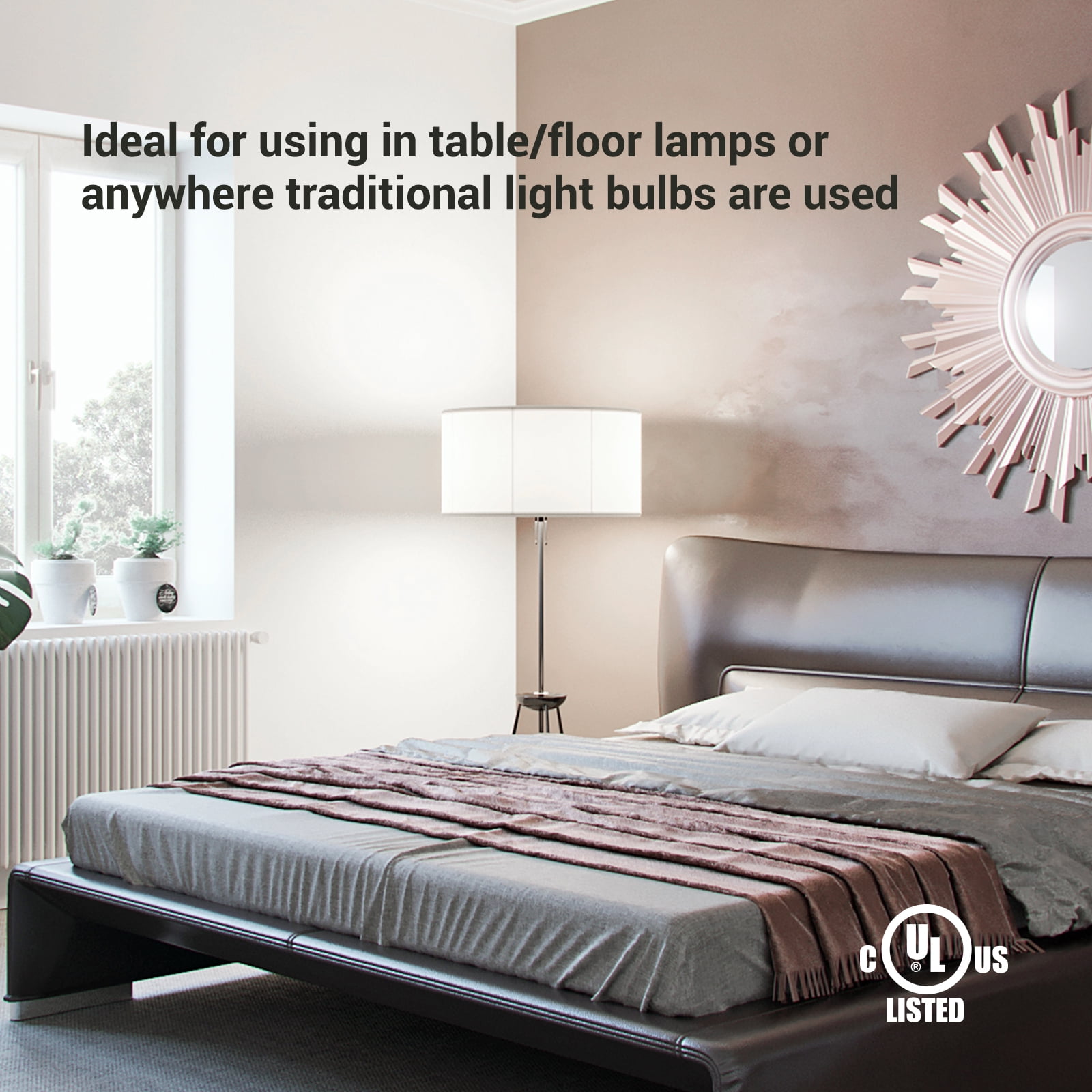 DEWENWILS 8-Pack Daylight LED Light Bulbs 100 Watt Equivalent,1500 Lumen 14 Watt 5000K E26 Base