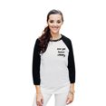 thumbnail image 2 of See Ya Later Alligator Unisex 3/4 Sleeves Baseball Raglan T-Shirt Tee White Black X-Small, 2 of 4