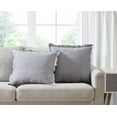thumbnail image 6 of Better Homes & Gardens Decorative Throw Pillow, Cotton Fringe, Square, Grey, 20''x20'', 2 Pack, 6 of 6