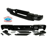 COLORADO/CANYON 08-12 STEP BUMPER ASSEMBLY, Powdercoated Blk, w/o Extreme and Towing Pkg, All Cab Types - CAPA