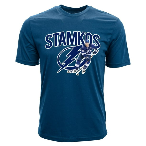 Tampa Bay Lightning Steven Stamkos NHL Action Pop Applique T-Shirt - Levelwear