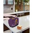 thumbnail image 3 of Purple Sunshine Sunflower Toaster Cover 4 Slice, Large Kitchen Appliance Covers, Pastoral Bees Farmhouse Floral Toaster Oven Cover with Loop, Bread Machine Cover Polyester Dust Cover Protection, 3 of 4
