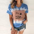 thumbnail image 2 of Womens Blouses and Tops Dressy Casual Short Sleeve Tie Dye Shirts Tops Loose Fit Comfy Summer Basic Blouses Tunic Tees, 2 of 4