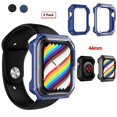 thumbnail image 1 of Pour Apple Watch Series 7 44mm Étui, 2 Pcs Étui de Protection Tout Autour Doux avec Protecteur d'Écran TPU Intégré Pare-Chocs Ultra-Mince Résistant aux Rayures - Noir, 1 of 8