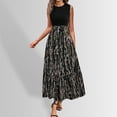 thumbnail image 1 of WILLBEST Vestido Largo Informal De Verano Para Mujer, Vestido Largo Cruzado De Manga Corta Con Estampado Floral, Vestido De Retazos Con Volantes, Vestido De Línea A, 1 of 3