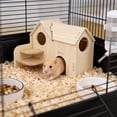 thumbnail image 5 of NWOKYZGH Wooden Chamber, Maze Hamster Hideout, Small Pets Woodland House Habitats Decor for Hamster Mice Gerbils Mouse, 5 of 6