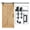 183cm full set, variant on Heavy Duty Sturdy Sliding Barn Door Hardware Kit, Double Rail,Wood Door Barn System,Hanging Rail Sliding Door Hardware Accessories ,Easy to Install