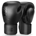 thumbnail image 1 of Guantes de boxeo FIVING para hombre y mujer negros 350 g (12 oz), 1 of 7