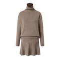 thumbnail image 6 of OJSFQUFP Women Two Piece Outfits Long Sleeve Oversized Pullover Sweaters and Mini Skirt Two Piece Sets, 6 of 8