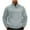 Gray, variant on gbyLJF Mens Stand Up Collar Sweaters Fleece Solid Color Button Collar Pullover Sweatshirts Warm Winter Long Sleeve Hoodless Tops with Pocket