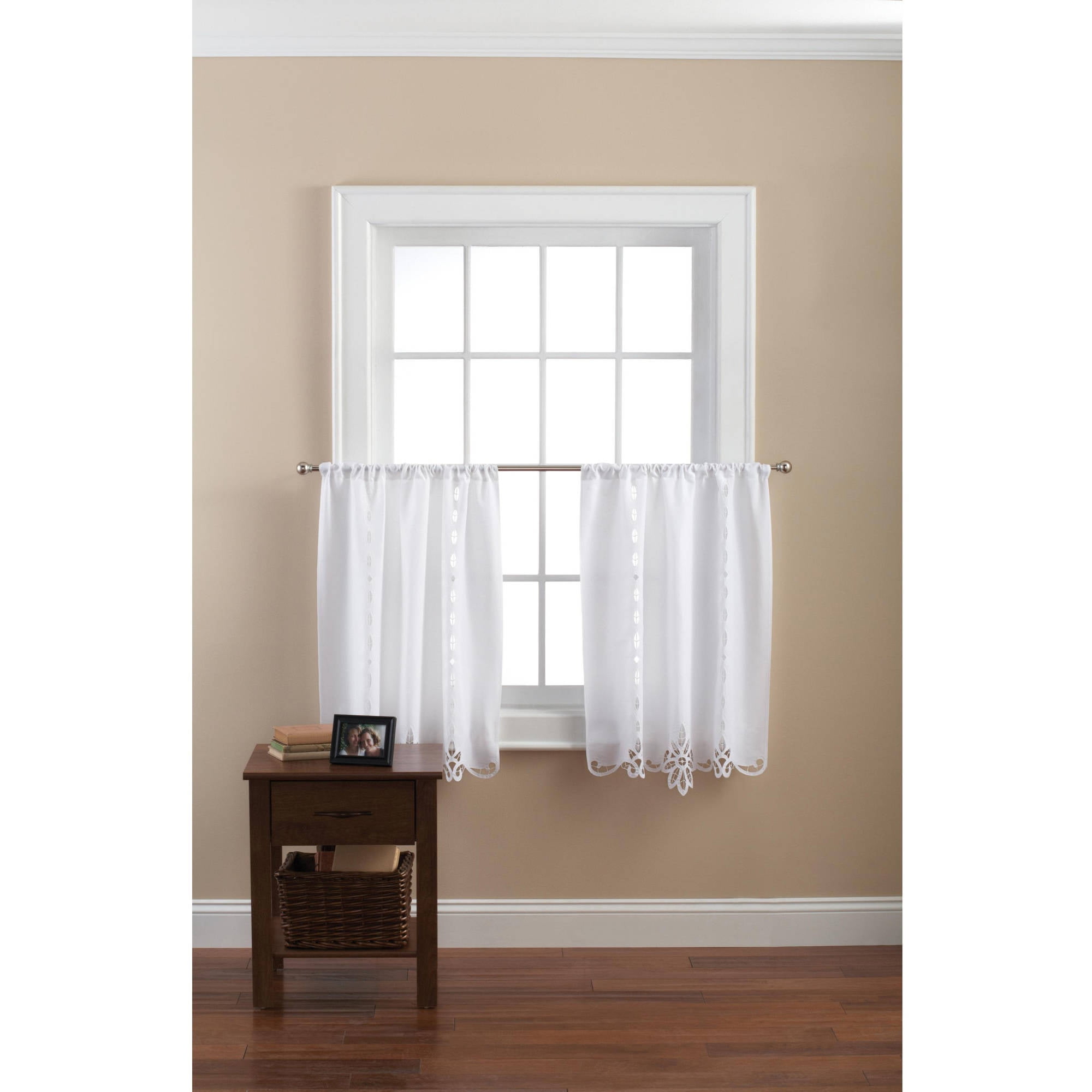 kitchen valance and tier sets walmart