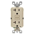 thumbnail image 2 of Leviton Mfg R11-Gfnt2-0Ri Outlet GFCI Auto-Test Bouton Rouge & Noir, 15A - Ivoire, 2 of 2