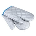 thumbnail image 2 of Guantes de cocina aislantes del calor | Material de tela plateada | Resistente al microondas y a altas temperaturas | Duradero y fácil de limpiar | 9.16"x5.51" | Hornear, cocinar y usar en barbacoa, 2 of 6