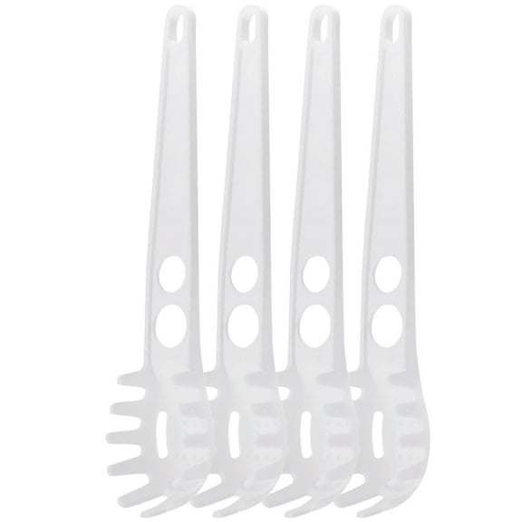 PBPBOX 4Pcs Spaghetti Server White PP Simple Design Cooking Household Users