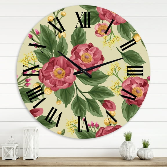 Designart 1 in Quartz Traditional Wall Clock