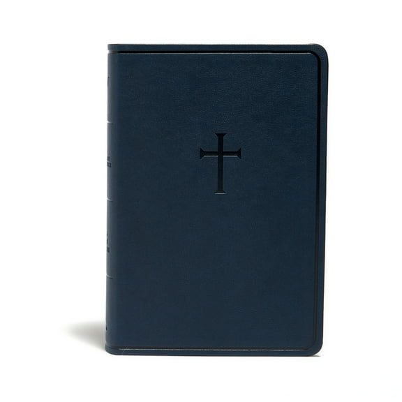 KJV Everyday Study Bible, Navy Cross Leathertouch, (Hardcover)