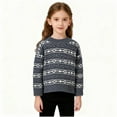 thumbnail image 7 of Lorytime Boys Girls' Sweaters Winter Kids Stripes Knitted Pullover Crewneck Long Sleeve Tops Warm Knitwear 2-3 Years, 7 of 7